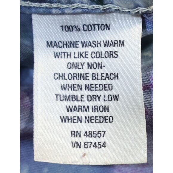 High Sierra Short-Sleeve Tie-Dye Button Down Shirt Size XL - Picture 4 of 4